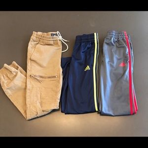 3 pairs boys pants - tillys adidas